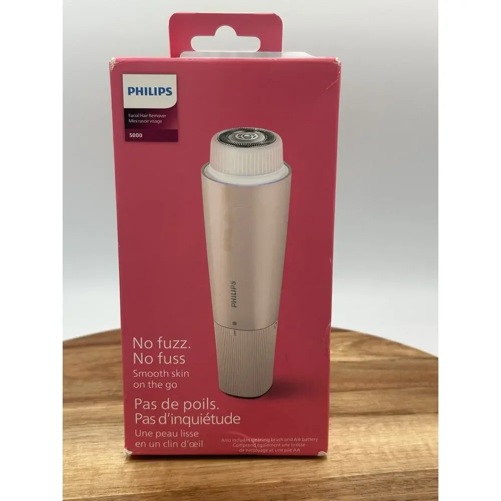 Philips Facial Hair Remover 5000 Series Pink Cordless & Compact Model BRR454/00 - Picture 1 of 13